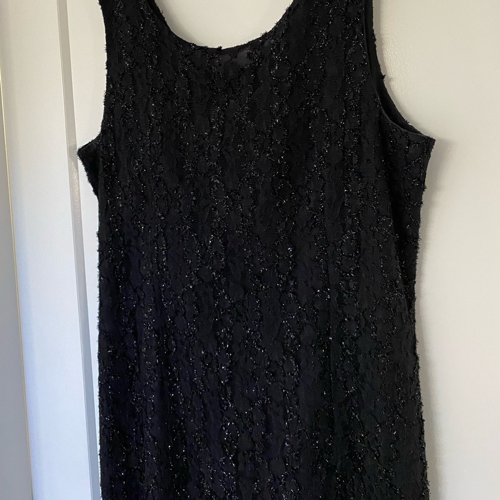 Vintage Vanessa Stevens Black Beaded Dress